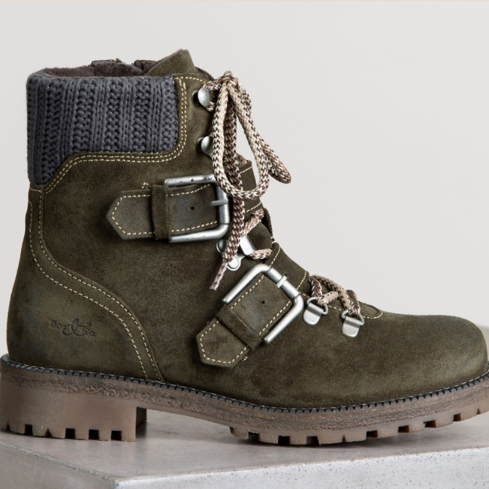 Bos&Co. Brown Suede Corral Hiking Boot, 38 (7.5) CB2462 - Picture 2 of 9